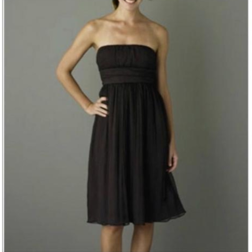 J. Crew Elegant Black Strapless Dress